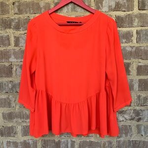 ZOA New York. Colorful vibrant top sz S